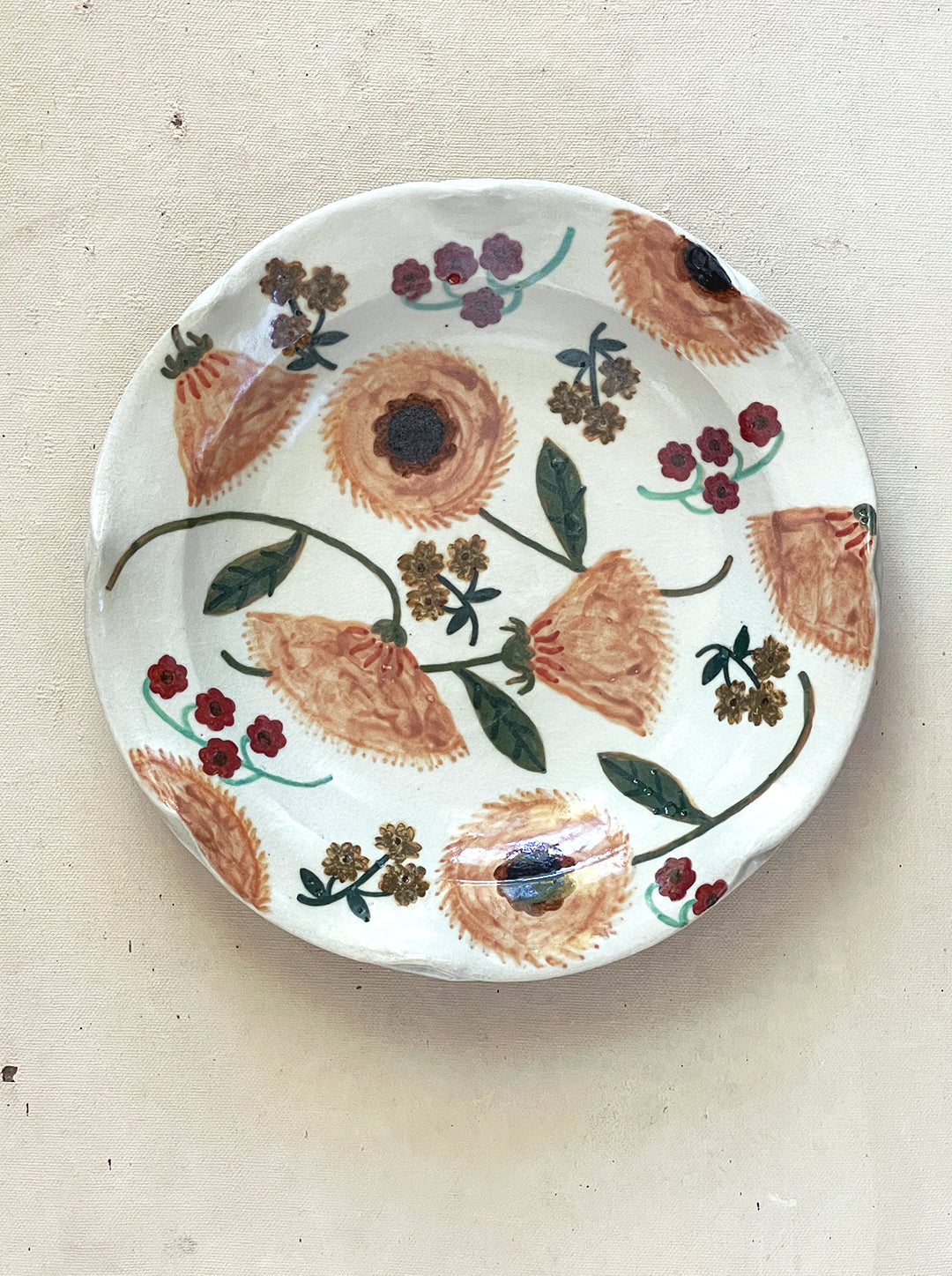 MIXED FLORAL VASE LOW BOWL NO. 3