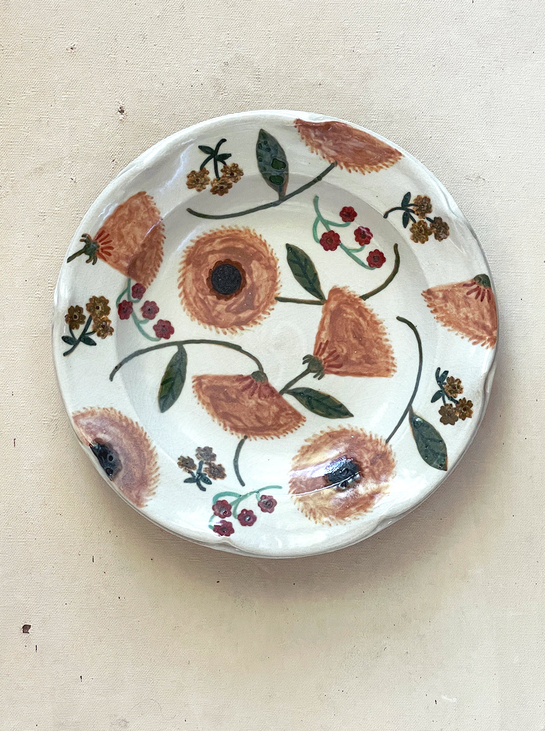 MIXED FLORAL VASE LOW BOWL NO. 2