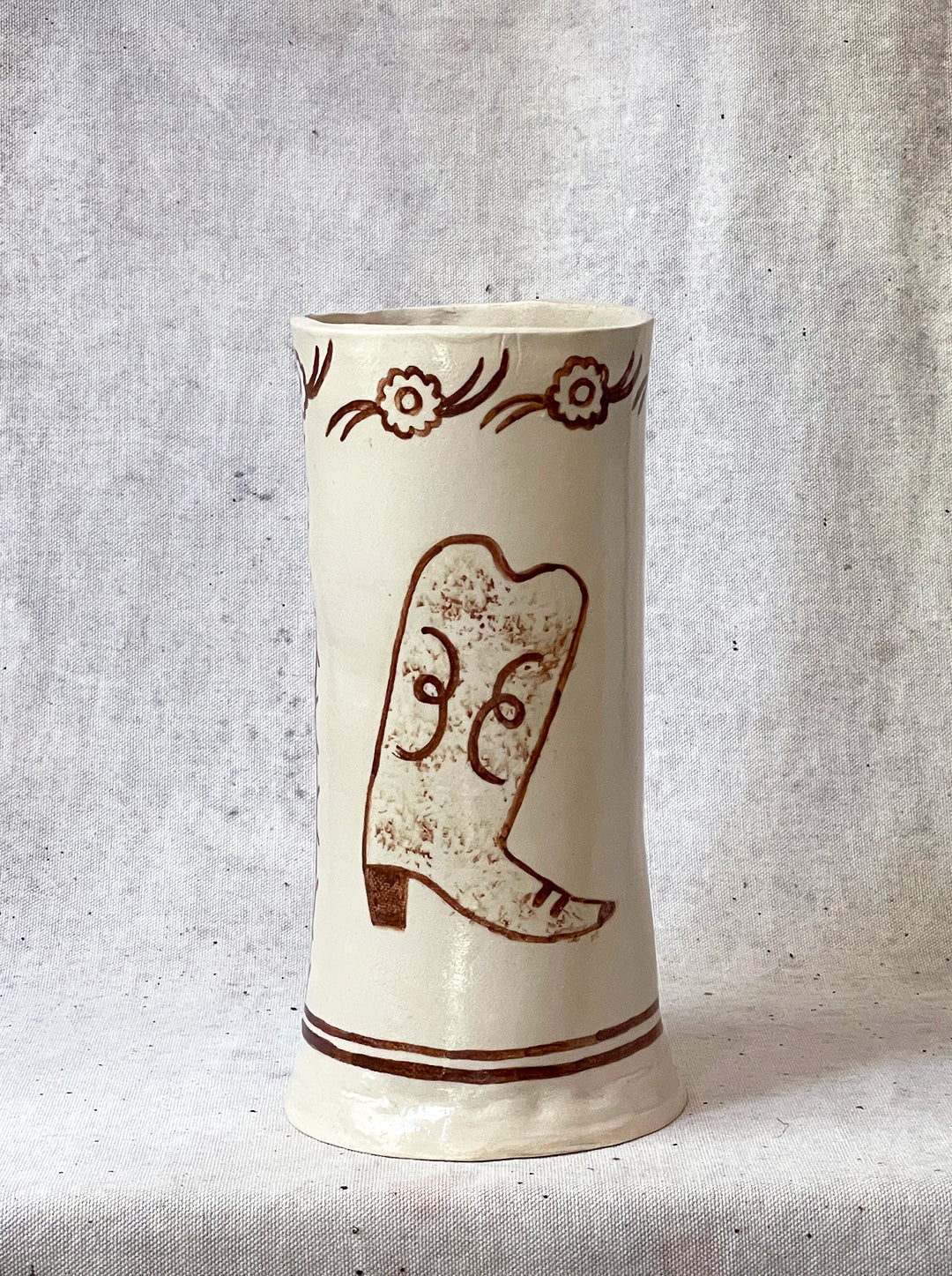 COWBOY BOOT VASE NO. 1