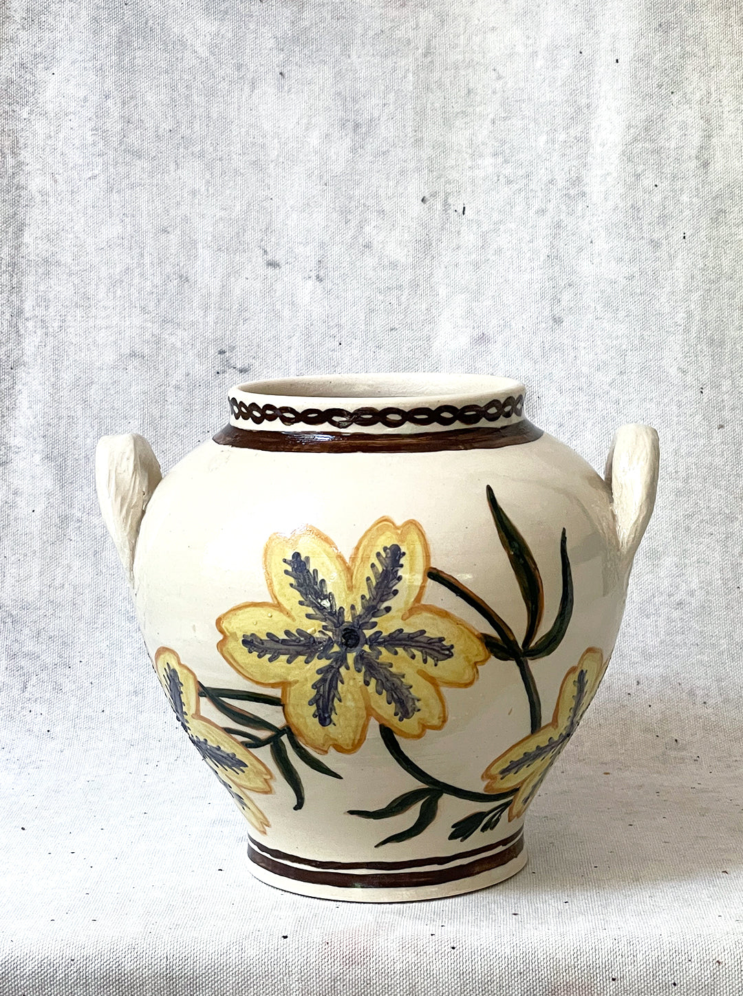 PAINTED TONGUE FLOWER JAR NO. 2