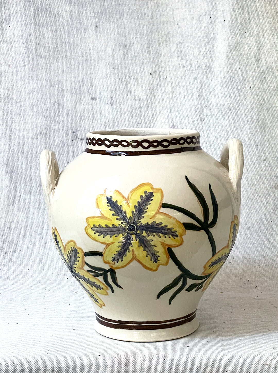 PAINTED TONGUE FLOWER JAR NO. 3